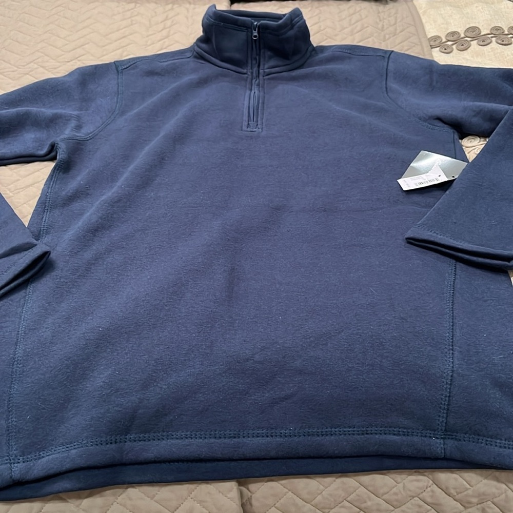 Eddie Bauer Men's Ocean Blue 1/4 Zip Pullover/NWT/S - Picture 6 of 11